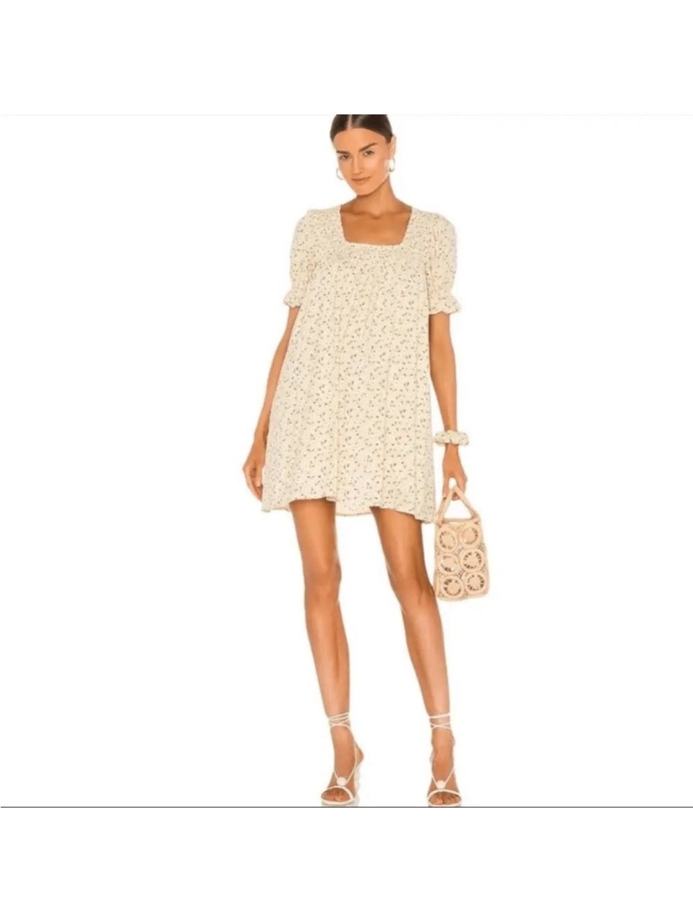 Majorelle Giovanna Mini Dress in Savanna Tan Floral Sz XL New Without Tag